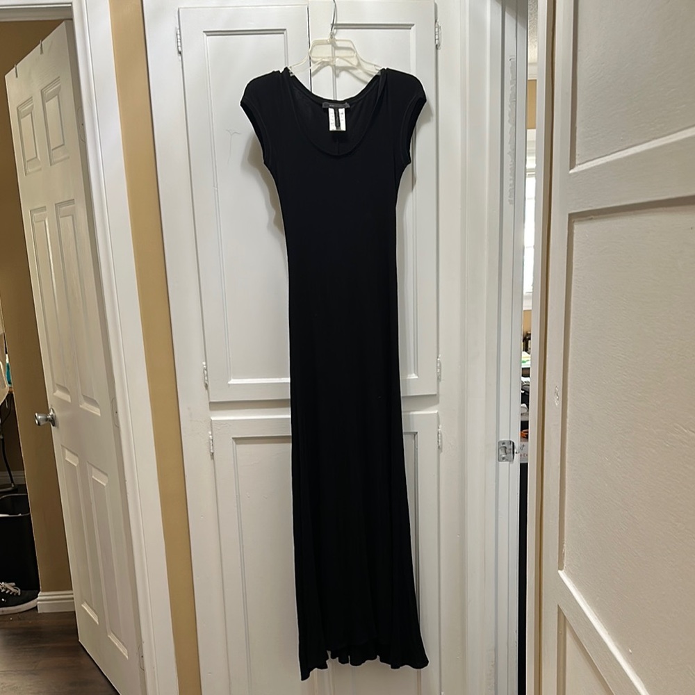 BCBGMaxazria knit maxi dress size medium  very long
